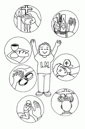 sacraments coloring pages free - photo #49