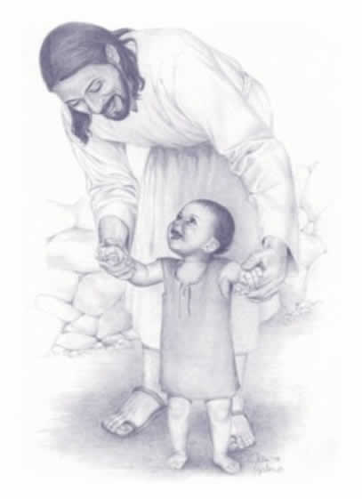 clipart of jesus holding baby - photo #1